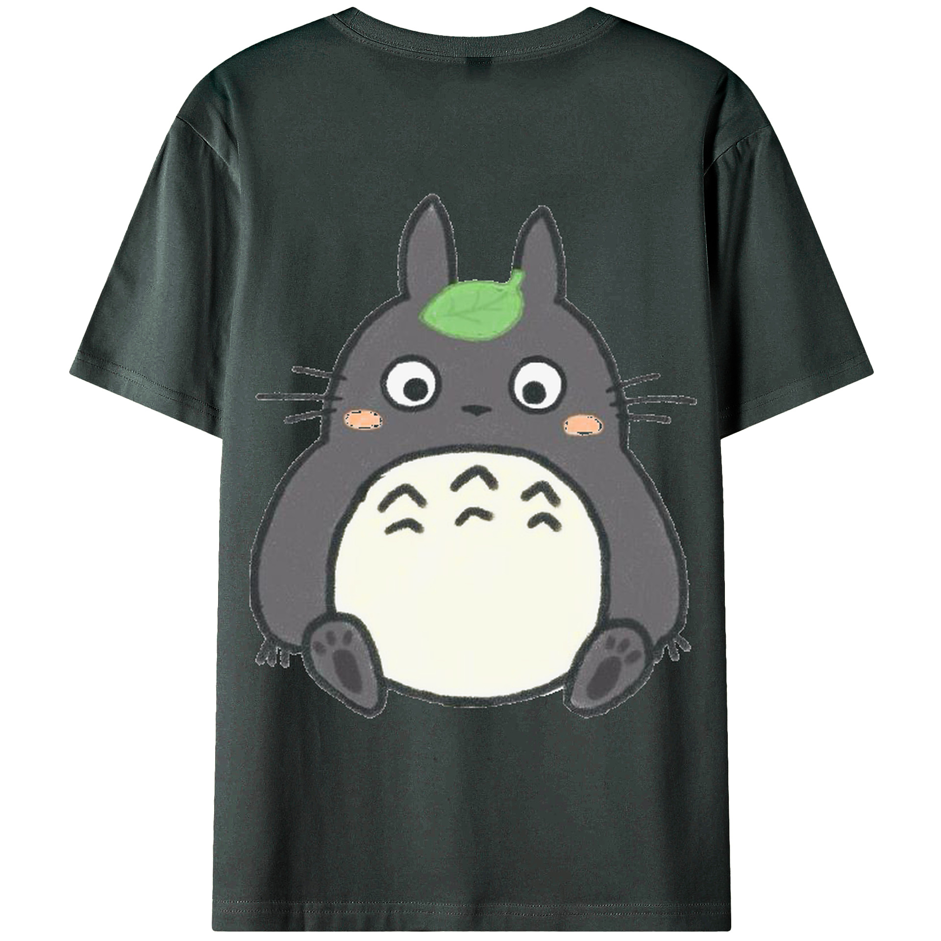 （画像用） となりのトトロ 草壁メイ 草壁サツキ My Neighbor Totoro Satsuki Kusakabe Mei Kusakabe 綿100％ メンズ半袖Tシャツ（バックプリント） 通気性